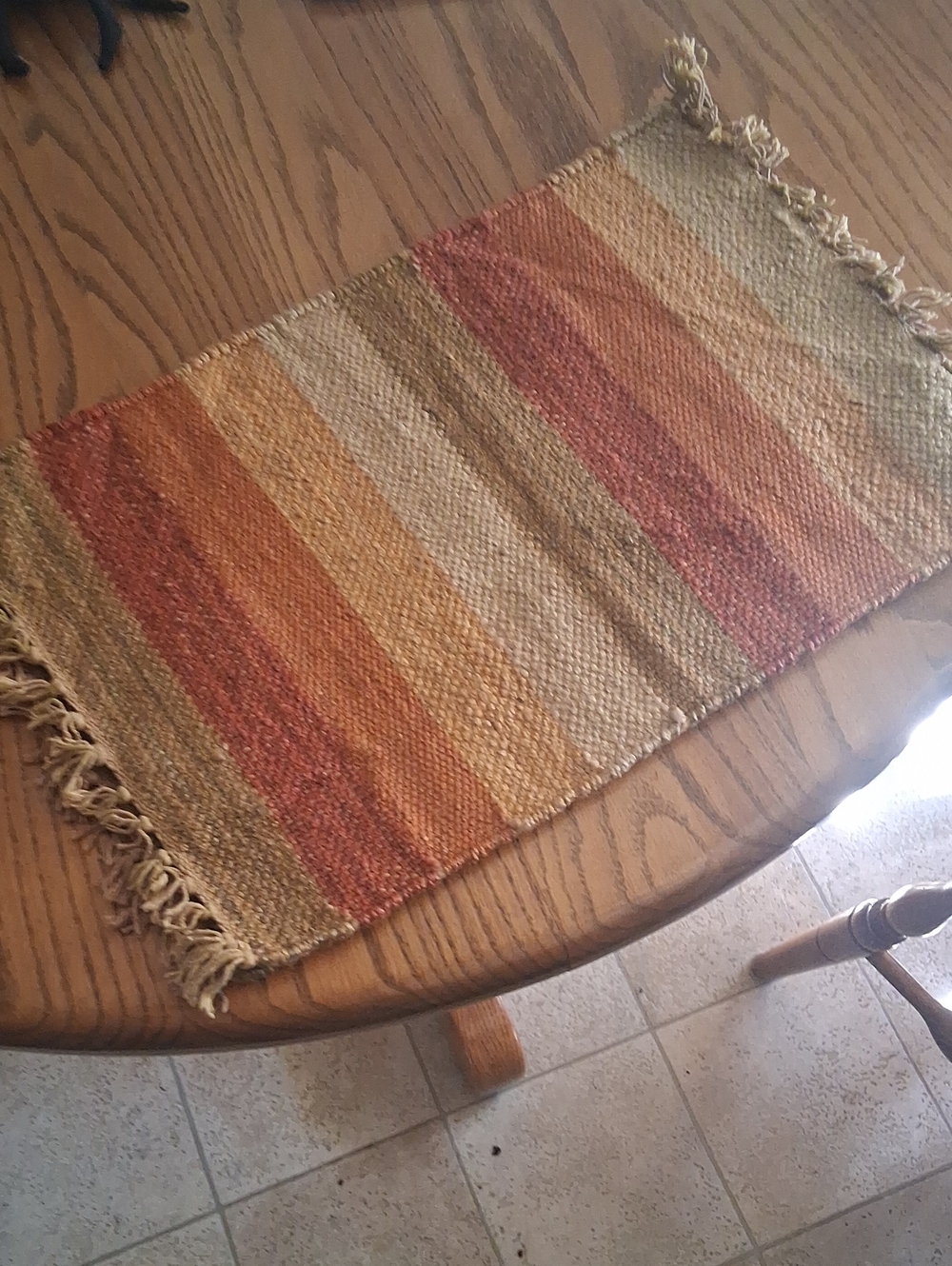 Pier 1 Natural Brown Woven Placemat 19×13 Set of 2